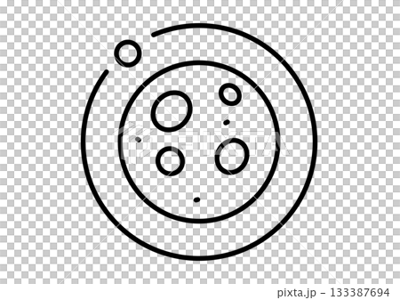 圍繞恆星運行的衛星圖標 133387694