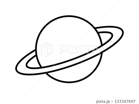 輪のある惑星のアイコン 133387697