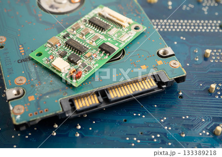 Repairing and upgrade circuit mainboard of notebook, electronic, computer hardware and technology. 133389218