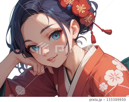 着物姿の美しい女性 133389930