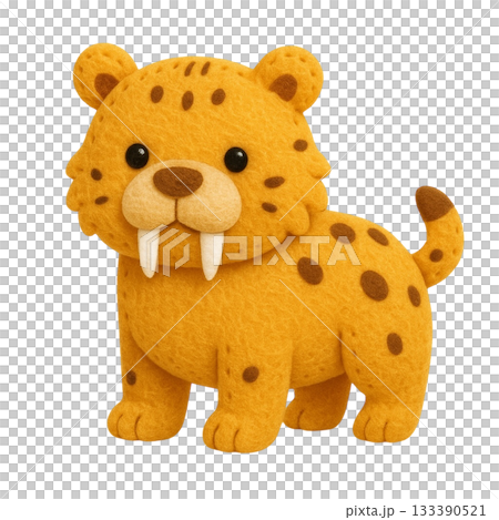 【動物】劍齒虎插圖 133390521