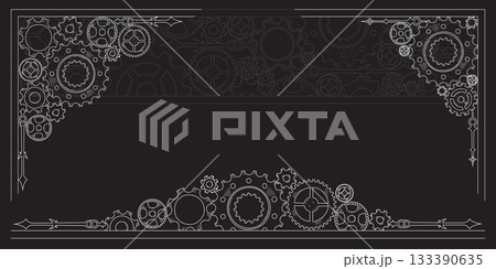 Doodle sketch style of cogwheel gears in a hand-drawn frame and border, representing teamwork, business ideas, and progress. Doodle sketch style of cogwheel gears in a hand-drawn frame and border, representing teamwork, business ideas, and progress. 133390635
