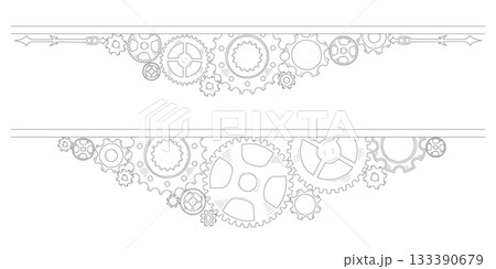 Doodle-style frame and corner with hand-drawn colorful gear mechanism, symbolizing business ideas, teamwork, and steady progress. Doodle-style frame and corner with hand-drawn colorful gear mechanism, symbolizing business ideas, teamwork, and steady progress. 133390679