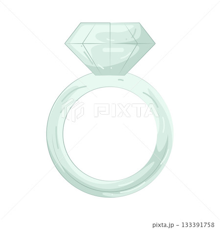 Illustration of diamond ring 133391758