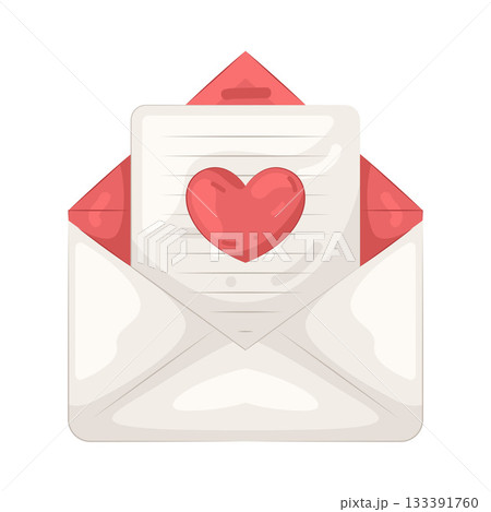 Illustration of love letter 133391760