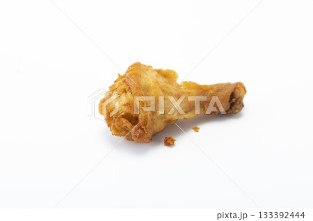 Fried Chicken Leg. Crispy Fried Chicken. Isolated on white. Fried Chicken Leg. Crispy Fried Chicken. Isolated on white. 133392444