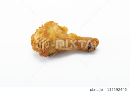 Fried Chicken Leg. Crispy Fried Chicken. Isolated on white. Fried Chicken Leg. Crispy Fried Chicken. Isolated on white. 133392446