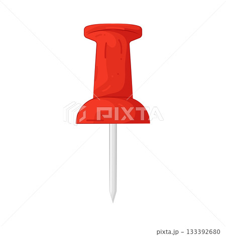 Illustration of push pin Illustration of push pin 133392680