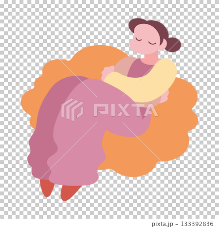 ゆったり暖まる女の子 温活女子 リラックス 133392836