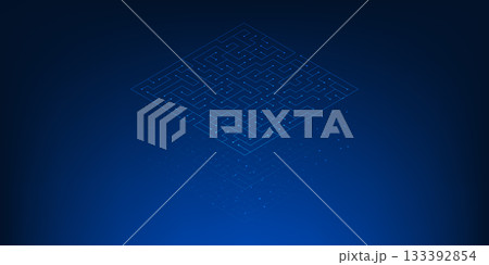 Abstract Technology Background, Circuit Lines, Data Connection, Network Flow, Digital Technology Concept, Futuristic Tech Illustration, Technology Connectivity 133392854