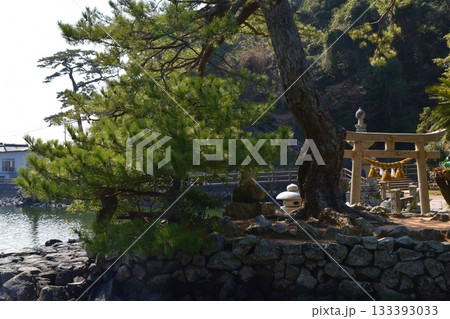 快晴の明神池 山口 快晴の明神池 山口 133393033