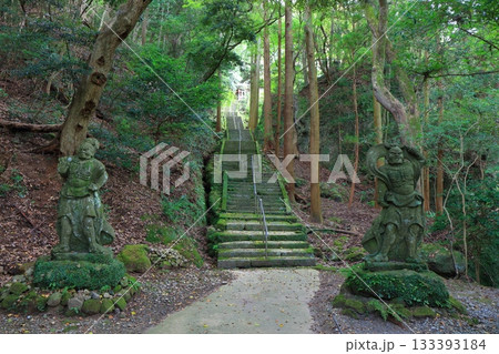 【大分県】国東半島の文殊仙寺の石段 【大分県】国東半島の文殊仙寺の石段 133393184