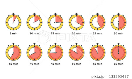 Timer Clock Progress Set Collection 133393457