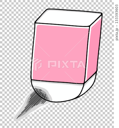 A loose, simple eraser with a smooth stain. 133393603