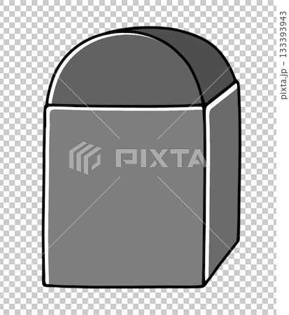 一塊簡單的、鬆散的黑色橡皮擦正在使用中——純色 133393943