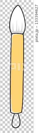 ゆるめシンプルな新品の筆　ベタ塗り 133394627