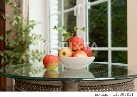 Bowl of Apples Clean Eating and Natural Vitamin Diet 133395811