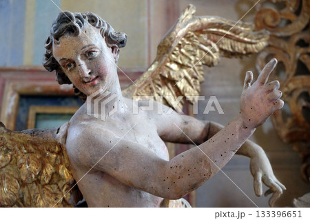 Angel statue in the chapel of Saint George in Purga Lepoglavska, Croatia 133396651