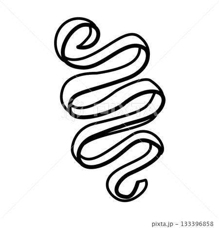 Candy cane swirl doodle whimsical holiday sweets illustration great for festive cards Christmas packaging winter decor and seasonal crafting Candy cane swirl doodle whimsical holiday sweets illustration great for festive cards Christmas packaging winter decor and seasonal crafting 133396858