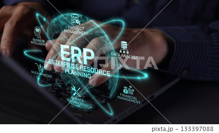 ERP System Dashboard for Enterprise Resource Planning and Business Muxer ERP System Dashboard for Enterprise Resource Planning and Business Muxer 133397088