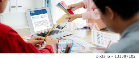Invoice on computer screen from accounting application. brisk. Invoice on computer screen from accounting application. brisk. 133397102