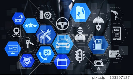 Car services and insurance solutions for vehicle protection Spire 133397127