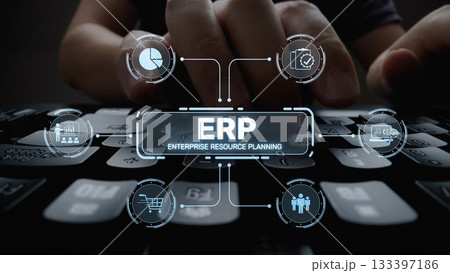 ERP System Dashboard for Enterprise Resource Planning and Business Muxer ERP System Dashboard for Enterprise Resource Planning and Business Muxer 133397186