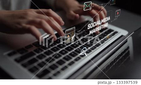 Social Media Marketing Strategy and Engagement Visualization Muxer 133397539