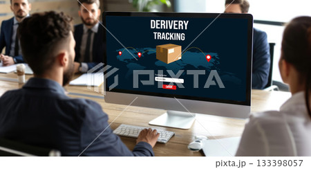 Delivery tracking system for e-commerce and brisk online business 133398057