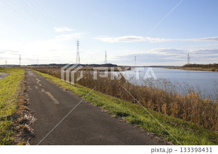 晩秋の手賀川・下手賀川合流付近(千葉県印西市発作付近) 晩秋の手賀川・下手賀川合流付近(千葉県印西市発作付近) 133398431