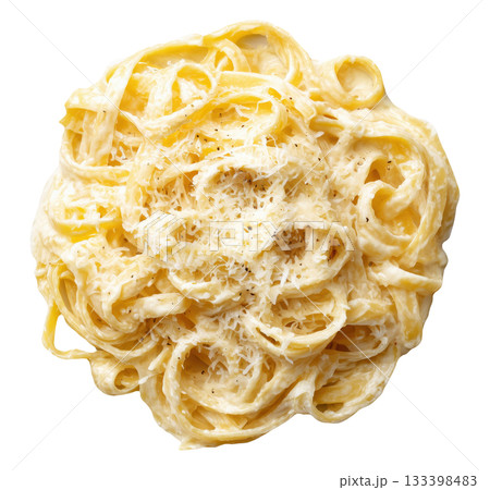 Pasta Fettuccine on Plate 133398483