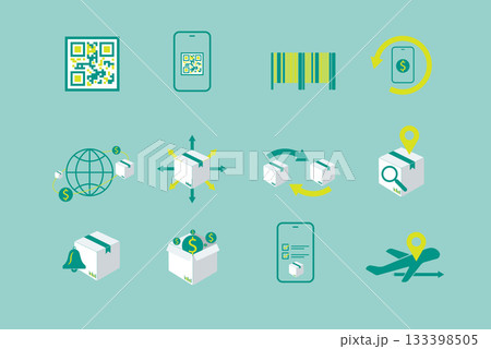 Logistics and Delivery Outline Icon Set Colorful Logistics and Delivery Outline Icon Set Colorful 133398505