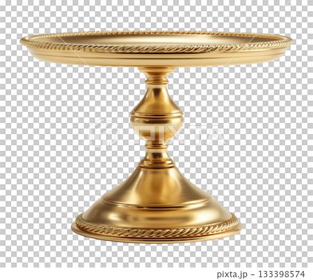 Round Golden Table 133398574