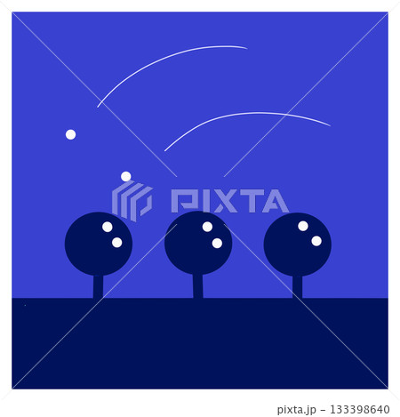 木と夜空 木と夜空 133398640