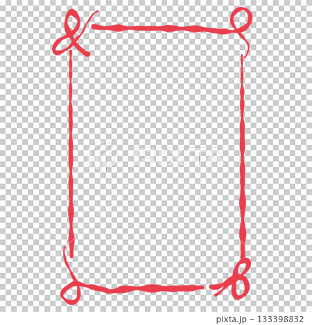 A gentle hand drawn frame featuring soft flowing lines and simple ribbon inspired corners perfect for holiday notes journaling pages greeting cards and cozy seasonal layouts A gentle hand drawn frame featuring soft flowing lines and simple ribbon inspired corners perfect for holiday notes journaling pages greeting cards and cozy seasonal layouts 133398832