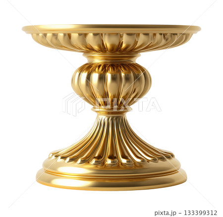 Round Golden Table 133399312