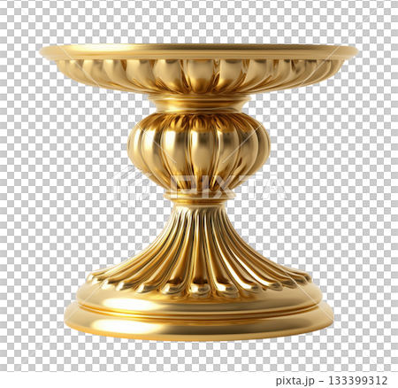 Round Golden Table 133399312