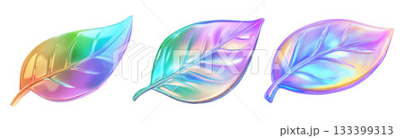 Holographic Leaves Holographic Leaves 133399313