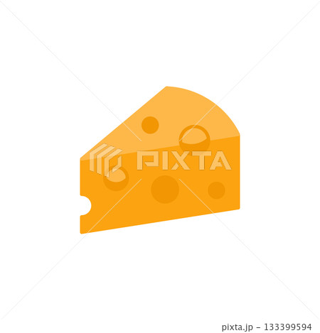 Cheese vector icon. Food icon flat style. perfect use for logo, presentation, website, and more. modern icon design color style Cheese vector icon. Food icon flat style. perfect use for logo, presentation, website, and more. modern icon design color style 133399594