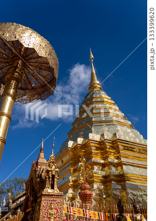 タイのチェンマイのドイステープ寺院 133399620