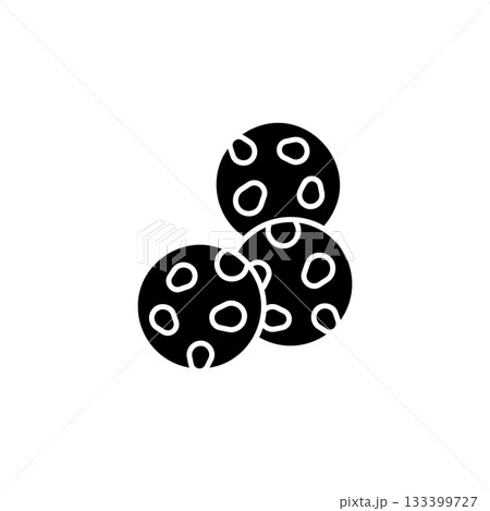 Cookie vector icon. Food icon solid style. perfect use for logo, presentation, website, and more. modern icon design glyph style Cookie vector icon. Food icon solid style. perfect use for logo, presentation, website, and more. modern icon design glyph style 133399727