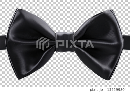 Black Satin Bow Tie 133399804