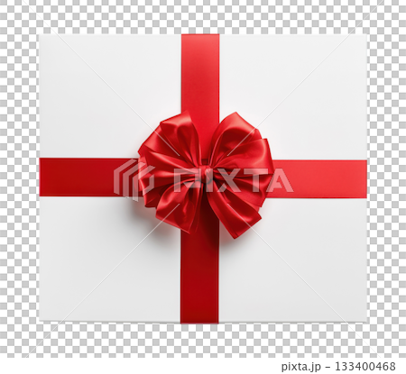 Gift Box Golden Ribbon Cross 133400468