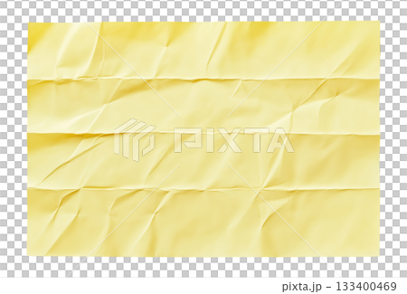 Yellow Crumpled Paper 133400469