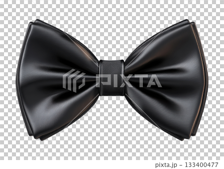 Black Satin Bow Tie 133400477