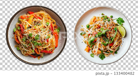 Pad Thai Noodles Dish 133400482