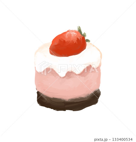 やさしいムースケーキコレクション:イチゴのムースケーキ やさしいムースケーキコレクション:イチゴのムースケーキ 133400534