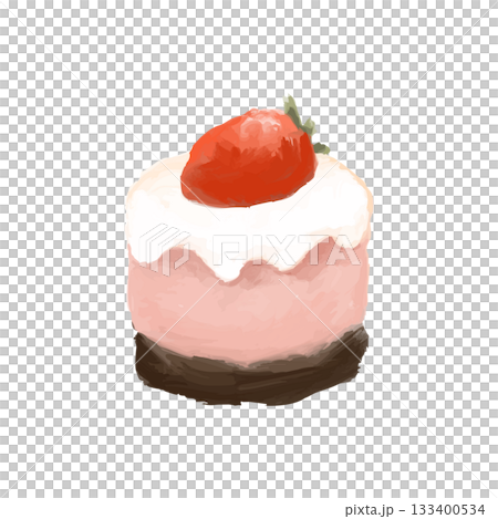 やさしいムースケーキコレクション:イチゴのムースケーキ やさしいムースケーキコレクション:イチゴのムースケーキ 133400534