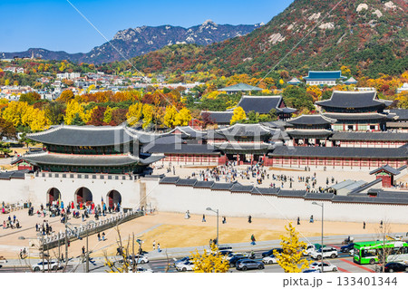 秋のソウル　景福宮（キョンボックン） 133401344