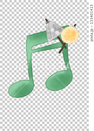 Musical note with oden 133401413